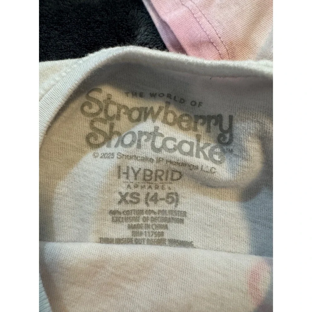 Girls Strawberry Shortcake Disney Princess T Shirt Lot XS 4-5 Size 6 Pink Tee